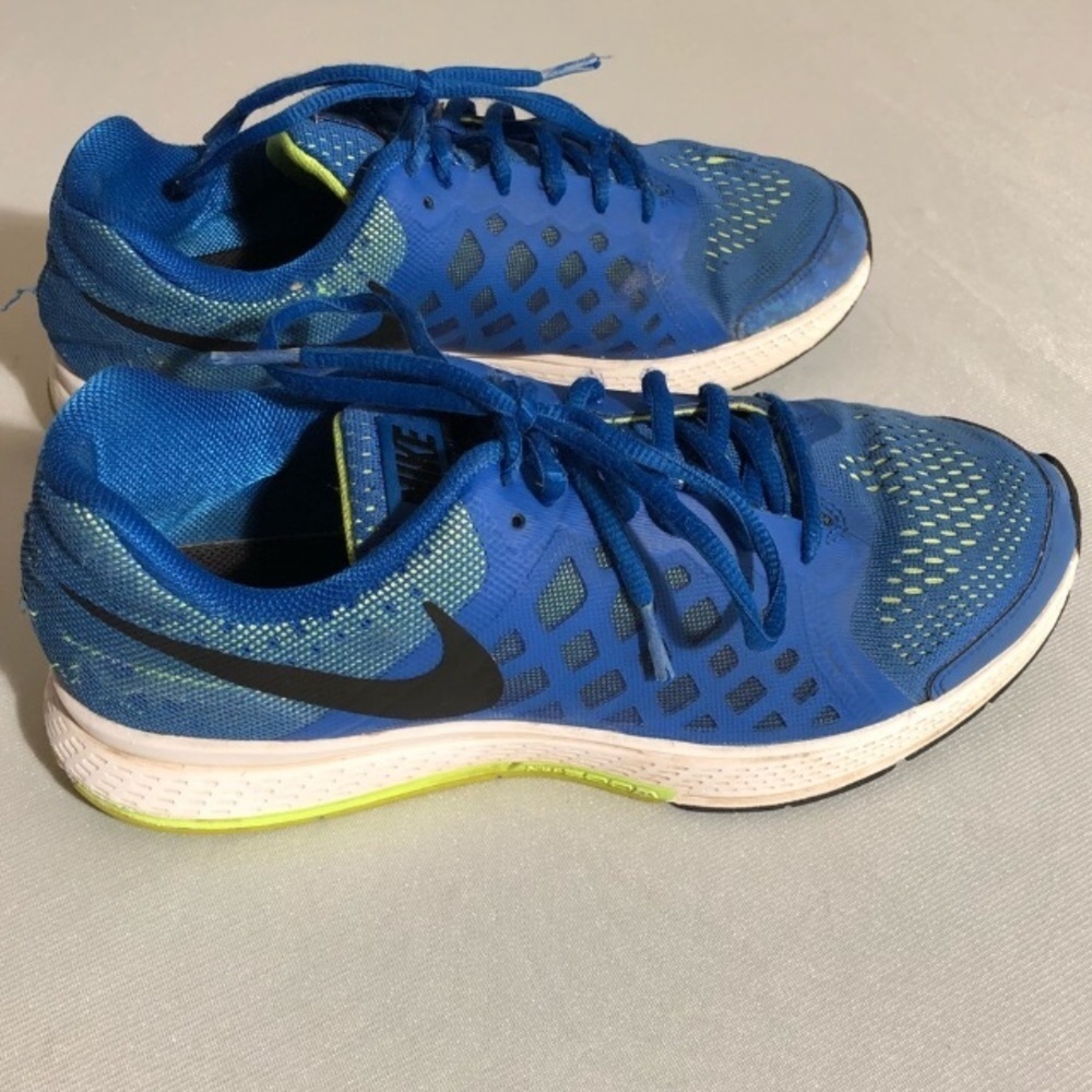 Nike Pegasus +31 Hyper Cobalt blue Volt Black running sneaker 7Y